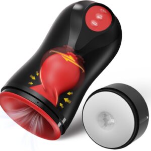 Male Masturbator Penis Pump - Male Sex Toys for Men with 3 Swirling 5 Tightening 10 Vibration Modes Sucking Penis Training Vibrator Glans Trainer Adult Toys Mens Sex Toys Enlargers