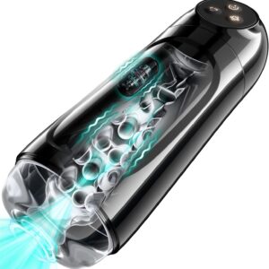 Male Masturbator Sex Toys for Men, Penis Pump with 10 Sucking & Vibrating Modes, Mens Sex Toys with 3D Realistic Textured, Blowjob Adult Toy Male Vibrator Adult Toys for Men